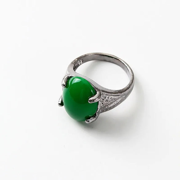 Elegant Retro Streetwear Geometric Alloy Carving Women'S Rings