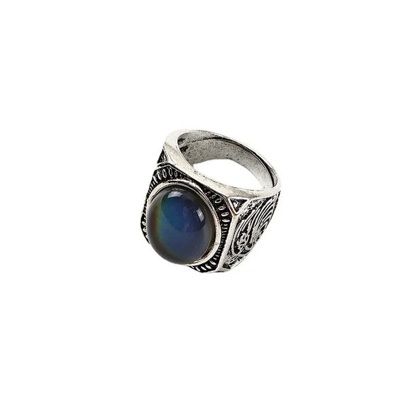 Elegant Retro Streetwear Geometric Alloy Carving Women'S Rings