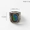 Elegant Retro Streetwear Geometric Alloy Carving Women'S Rings