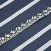 Elegant Rhinestone Bridal Waist Belt With Floral Design Wedding Dress Sash Accessory With Woven Buckle