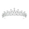 Elegant Rhinestone Crown Hairband For Women Electroplated Alloy Bridal Wedding Headpiece