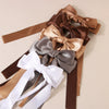 Elegant Ribbon Bow Duckbill Clip Hairpin Handmade Fabric Highend Women's Headwear