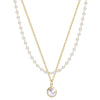 Elegant Round Alloy Beaded Plating Inlay Pearl Women's Layered Necklaces