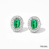 304 Stainless Steel 16K Gold Plated White Gold Plated Gold Plated Elegant Inlay Round Zircon Bracelets Earrings Necklace