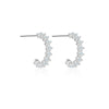 Elegant S925 Silver Electroplated Geometric Earrings For Women