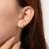Elegant S925 Silver Electroplated Geometric Earrings For Women