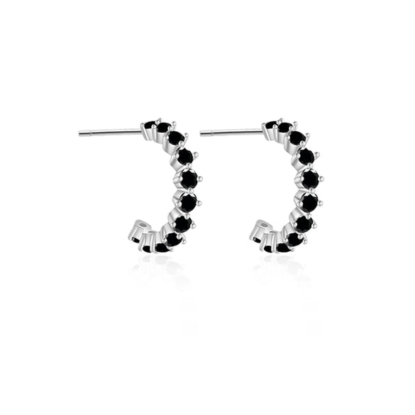 Elegant S925 Silver Electroplated Geometric Earrings For Women