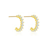 Elegant S925 Silver Electroplated Geometric Earrings For Women