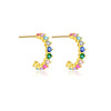 Elegant S925 Silver Electroplated Geometric Earrings For Women