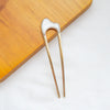 Elegant Simple Alloy U Shaped Hair Pin Antique Style Metal Hair Needle With Fine Craftsmanship