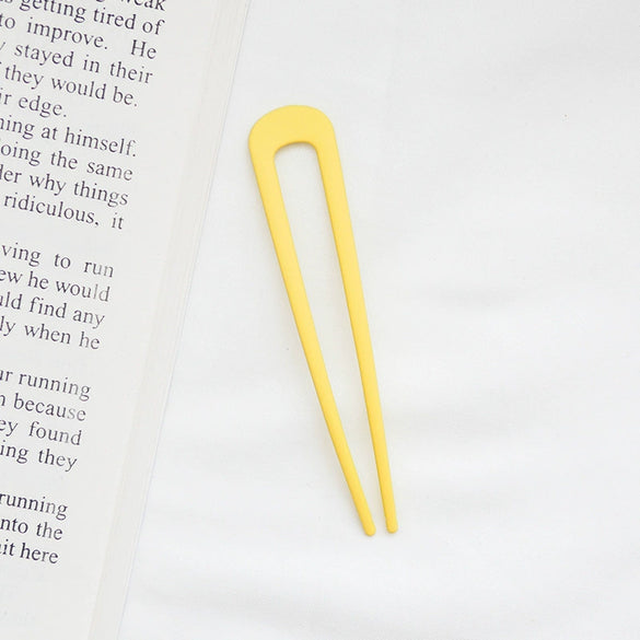 Elegant Simple Alloy U Shaped Hair Pin Antique Style Metal Hair Needle With Fine Craftsmanship