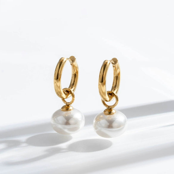 Elegant Simple Fashion Titanium Steel Geometric Light Luxury French Retro Earrings
