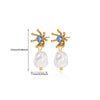 Elegant Simple Stainless Steel Imitation Pearl Heart Shape Bow Tie Electroplated Women's Earrings
