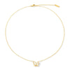 Elegant Simple Style Classic Style Butterfly Stainless Steel Plating Inlay Shell 14k Gold Plated Pendant Necklace