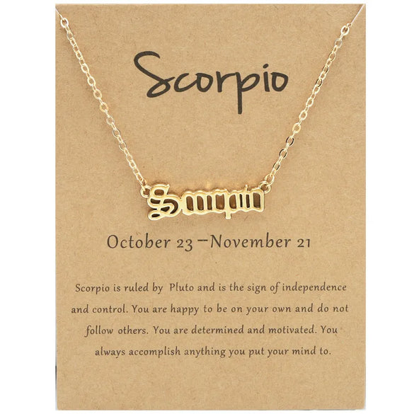 Elegant Simple Style Constellation Alloy Wholesale Pendant Necklace