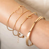 Elegant Simple Style Geometric Alloy Plating 18k Gold Plated Women'S Bangle