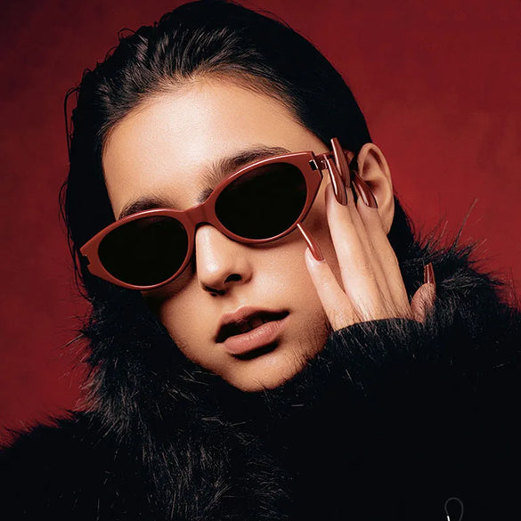 Elegant Simple Style Glasses Ac Cat Eye Full Frame Women'S Sunglasses