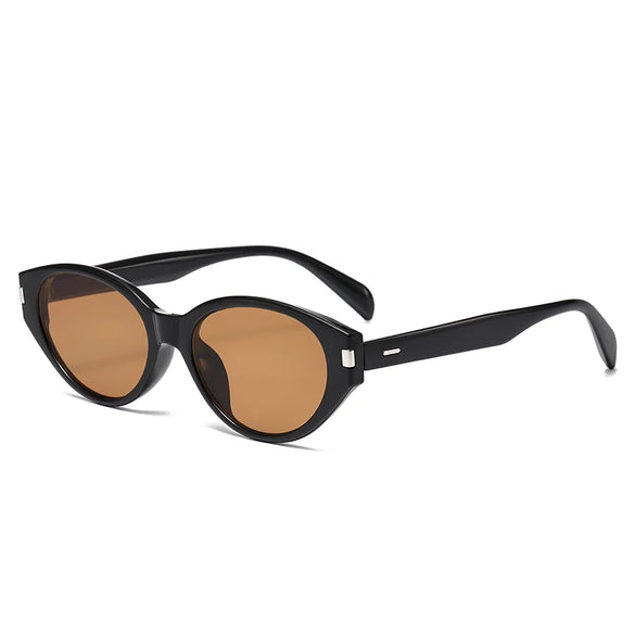 Elegant Simple Style Glasses Ac Cat Eye Full Frame Women'S Sunglasses