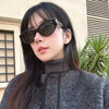 Elegant Simple Style Glasses Ac Cat Eye Full Frame Women'S Sunglasses