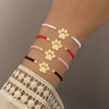 Elegant Simple Style Customization Laser Engraving Paw Print 304 Stainless Steel Nylon Cord String String Bracelets Wholesale