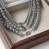 Elegant Simple Style Round Artificial Pearl Alloy Beaded Plating Women's Necklace