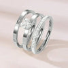 Wholesale Jewelry Elegant Simple Style Solid Color 304 Stainless Steel Zircon Gold Plated Plating Inlay Rings