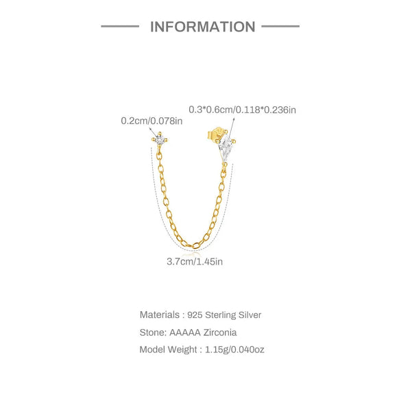 Elegant Simple Style Streetwear Geometric Sterling Silver Plating Zircon Women'S Jewelry Set