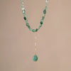 Elegant Simple Style Water Droplets Natural Stone Beaded Plating Necklace