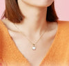 Elegant Simple Style Water Droplets Sterling Silver Plating Inlay Rhinestones Pearl Necklace