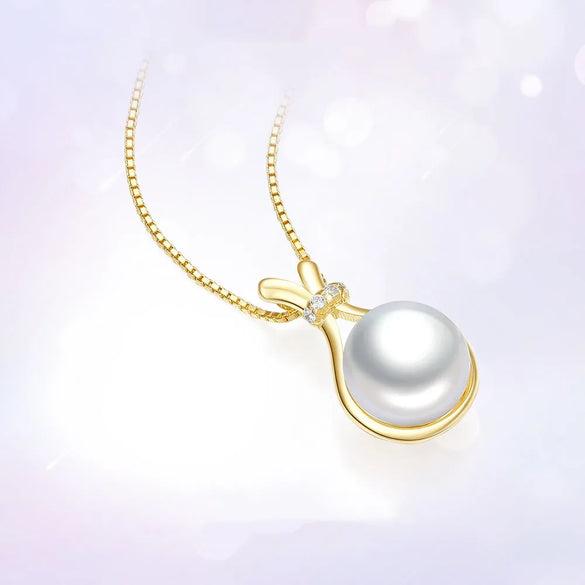 Elegant Simple Style Water Droplets Sterling Silver Plating Inlay Rhinestones Pearl Necklace
