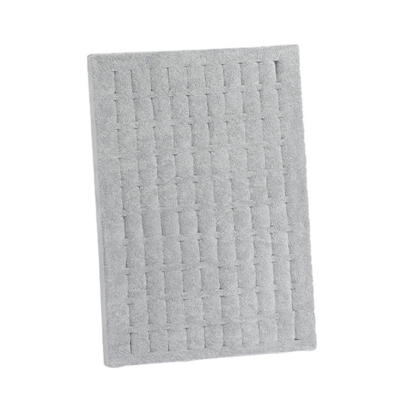 Elegant Solid Color Flannel Patchwork Jewelry Rack