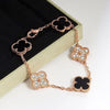 Elegant Solid Color Flower Alloy Wholesale Bracelets