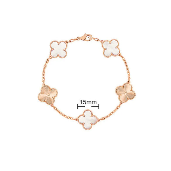 Elegant Solid Color Flower Alloy Wholesale Bracelets