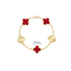 Elegant Solid Color Flower Alloy Wholesale Bracelets