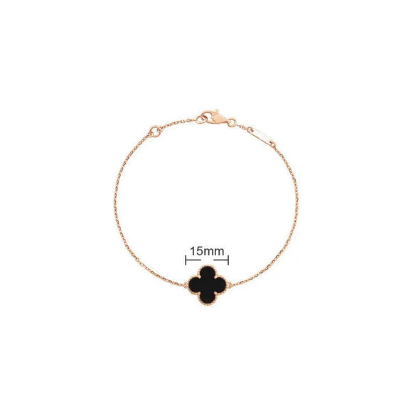 Elegant Solid Color Flower Alloy Wholesale Bracelets