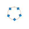 Elegant Solid Color Flower Alloy Wholesale Bracelets