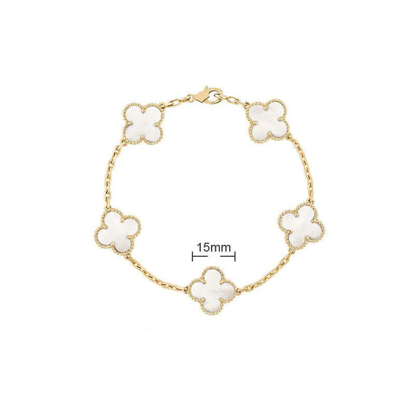 Elegant Solid Color Flower Alloy Wholesale Bracelets