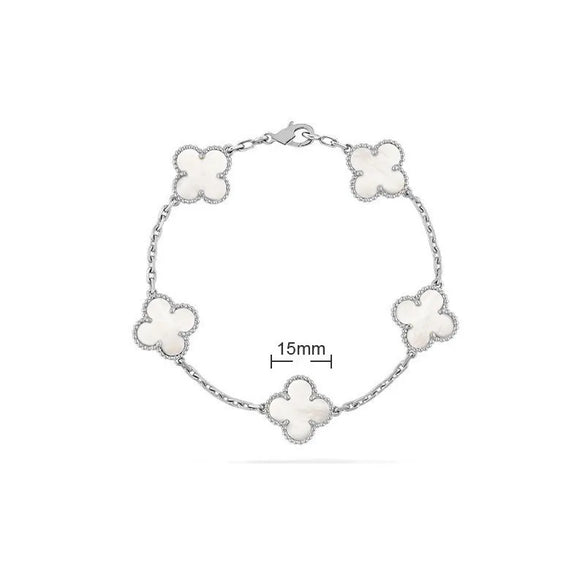 Elegant Solid Color Flower Alloy Wholesale Bracelets