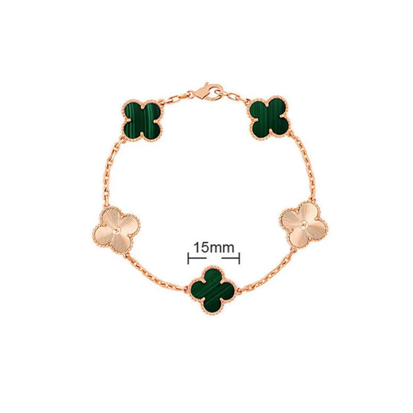 Elegant Solid Color Flower Alloy Wholesale Bracelets