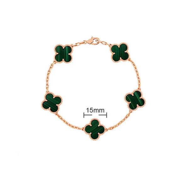 Elegant Solid Color Flower Alloy Wholesale Bracelets
