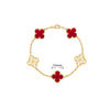 Elegant Solid Color Flower Alloy Wholesale Bracelets