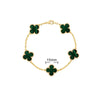 Elegant Solid Color Flower Alloy Wholesale Bracelets