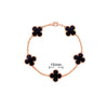 Elegant Solid Color Flower Alloy Wholesale Bracelets