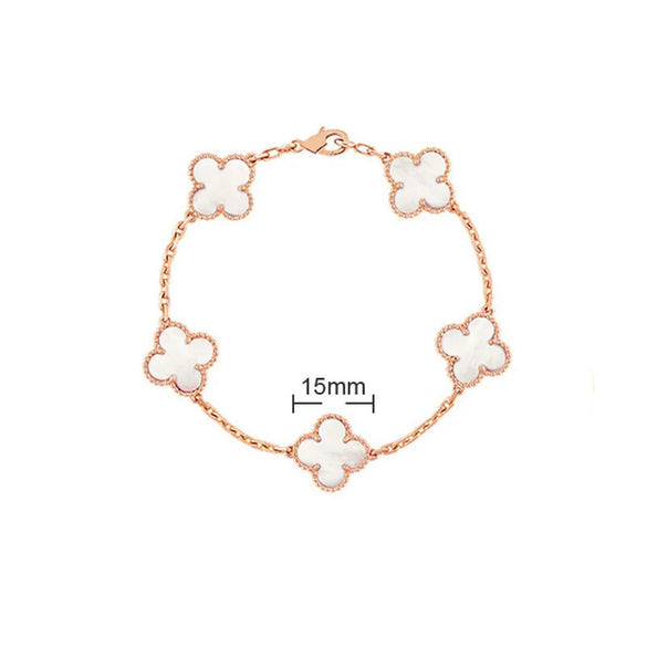 Elegant Solid Color Flower Alloy Wholesale Bracelets