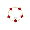Elegant Solid Color Flower Alloy Wholesale Bracelets