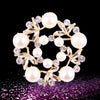 Elegant Star Flower Snowflake Imitation Pearl Alloy Rhinestone Women'S Brooches