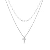 Elegant Streetwear Cross Alloy Zinc Alloy Wholesale Layered Necklaces