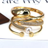 Elegant Streetwear Geometric Solid Color Artificial Pearls Zircon Artificial Pearl Copper Wholesale Bangle