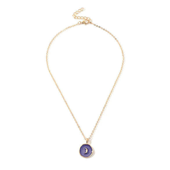 Elegant Streetwear Moon Alloy Women'S Pendant Necklace