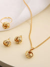 Elegant Streetwear Solid Color Copper Women's Rings Earrings Necklace